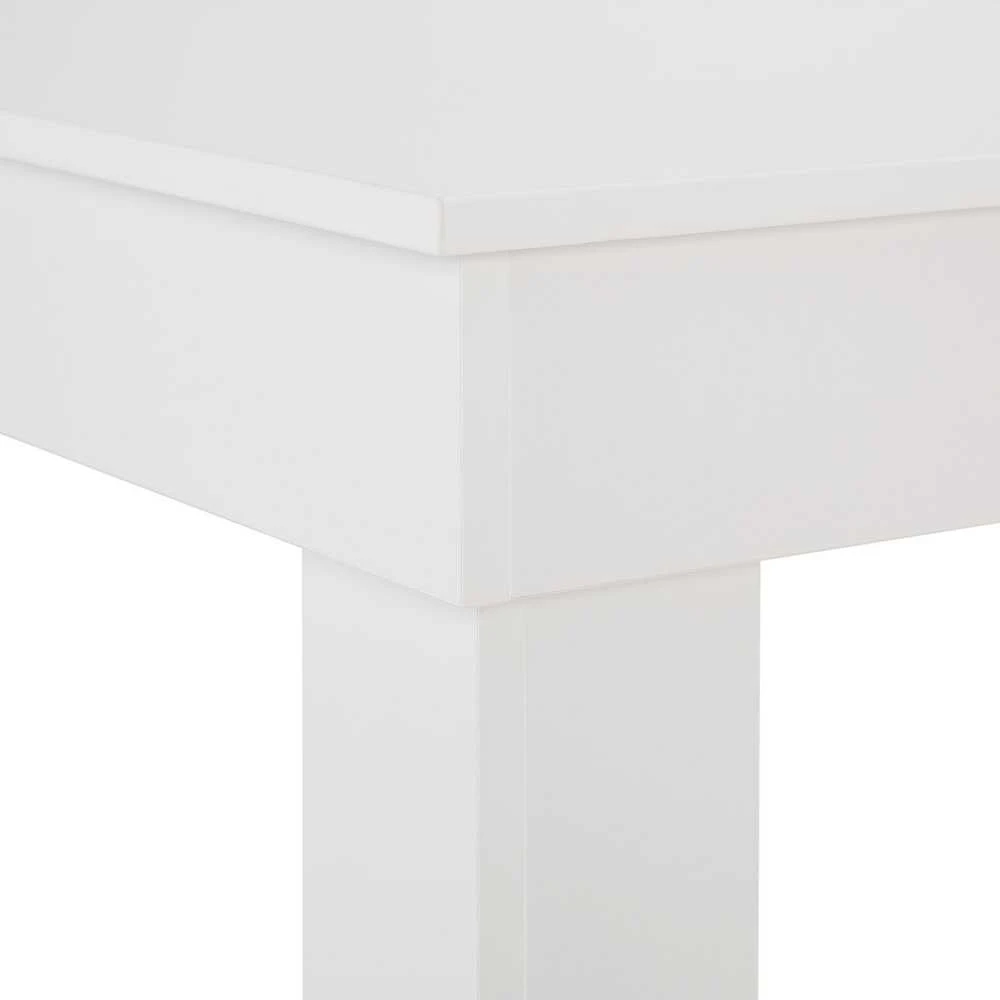 Homestyle4U Valgomasis stalas, 90x73x60 cm, balta