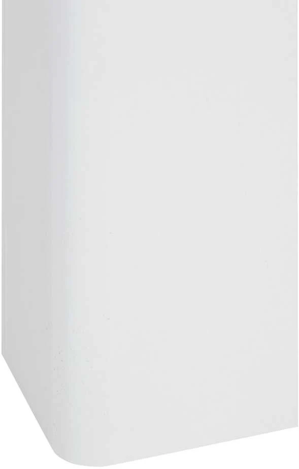 Homestyle4U Valgomasis stalas, 106x106x76.5 cm, balta