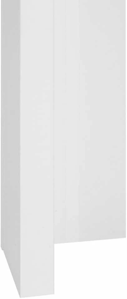 Homestyle4U Valgomasis stalas, 106x106x76.5 cm, balta