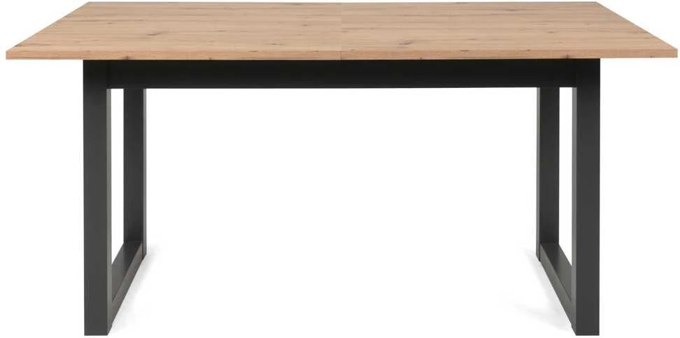Homestyle4U Valgomojo stalas, 200x90x75 cm, ruda, pilka