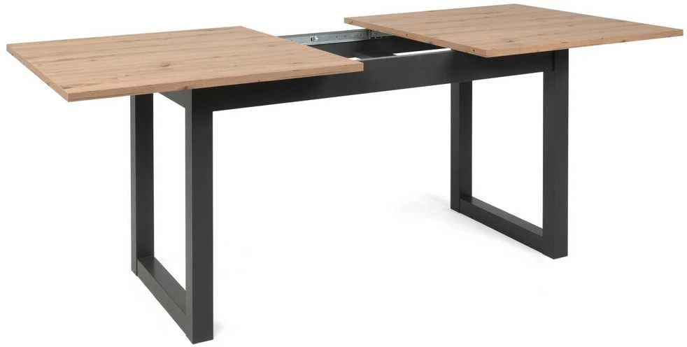 Homestyle4U Valgomojo stalas, 200x90x75 cm, ruda, pilka