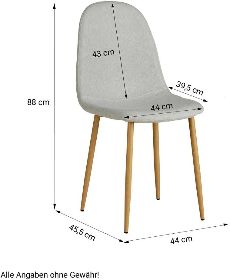 Homestyle4U Valgomojo stalas su kėdėmis, 160.5x90.5x76.5 cm, balta, pilka