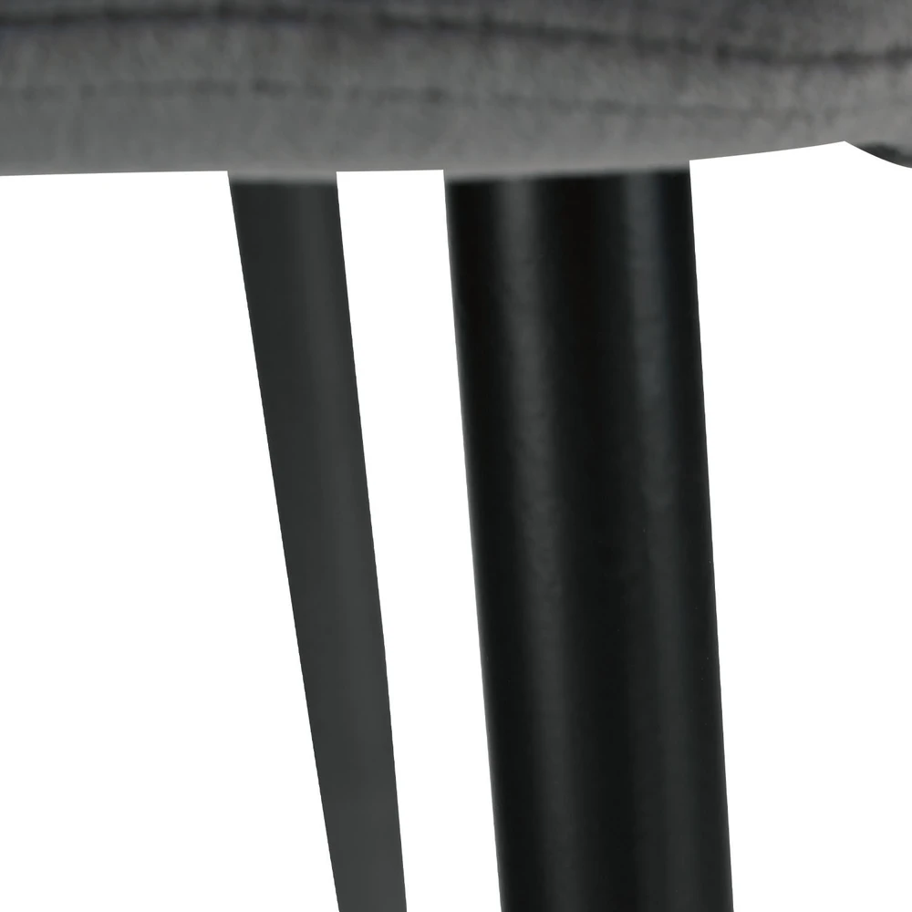 Homestyle4U Valgomojo kėdė, 43.5x88x50 cm, pilka