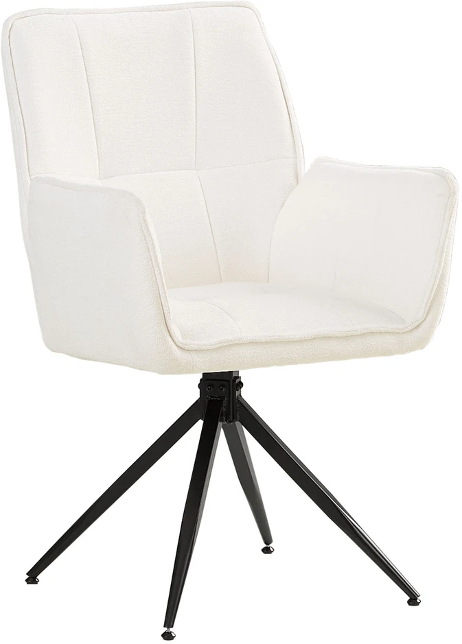 Homestyle4U Valgomojo kėdė, 61x92,5x57,5 cm, balta