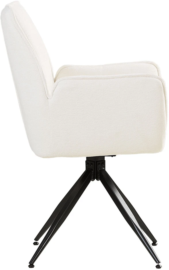 Homestyle4U Valgomojo kėdė, 61x92,5x57,5 cm, balta