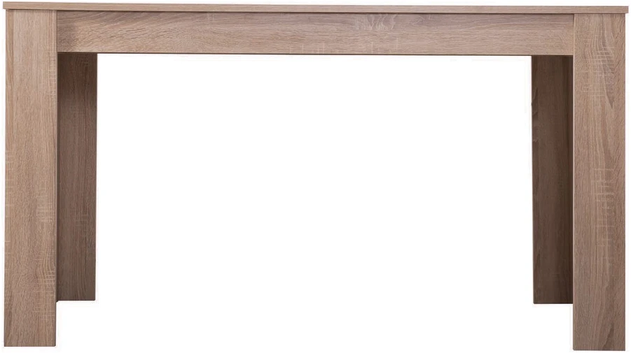 Homestyle4U Valgomojo stalas, 135x80,5x75 cm, rudas