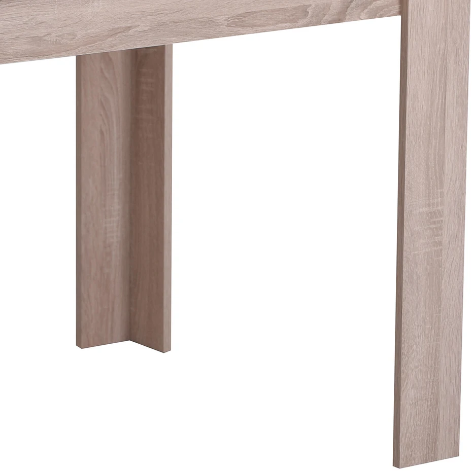 Homestyle4U Valgomojo stalas, 135x80,5x75 cm, rudas