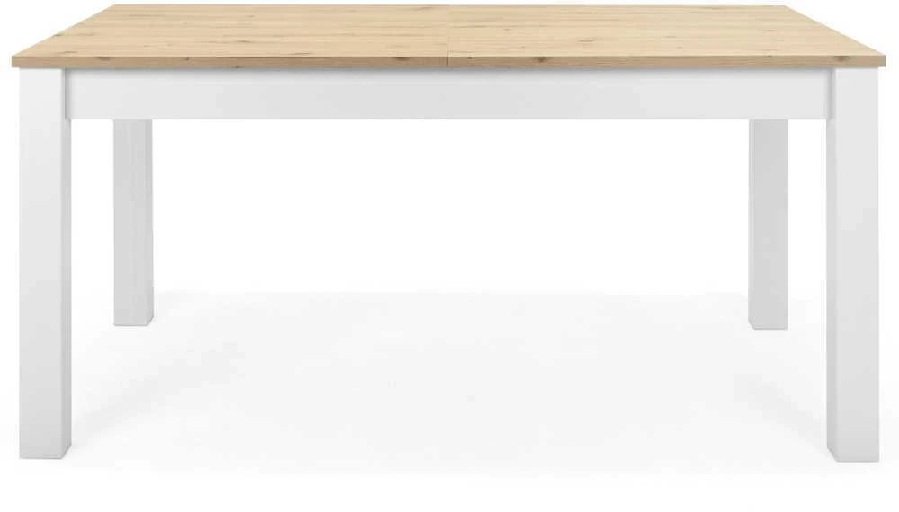 Homestyle4U Valgomasis stalas, 160x90x75 cm, balta
