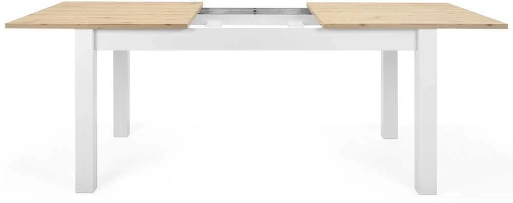 Homestyle4U Valgomasis stalas, 160x90x75 cm, balta