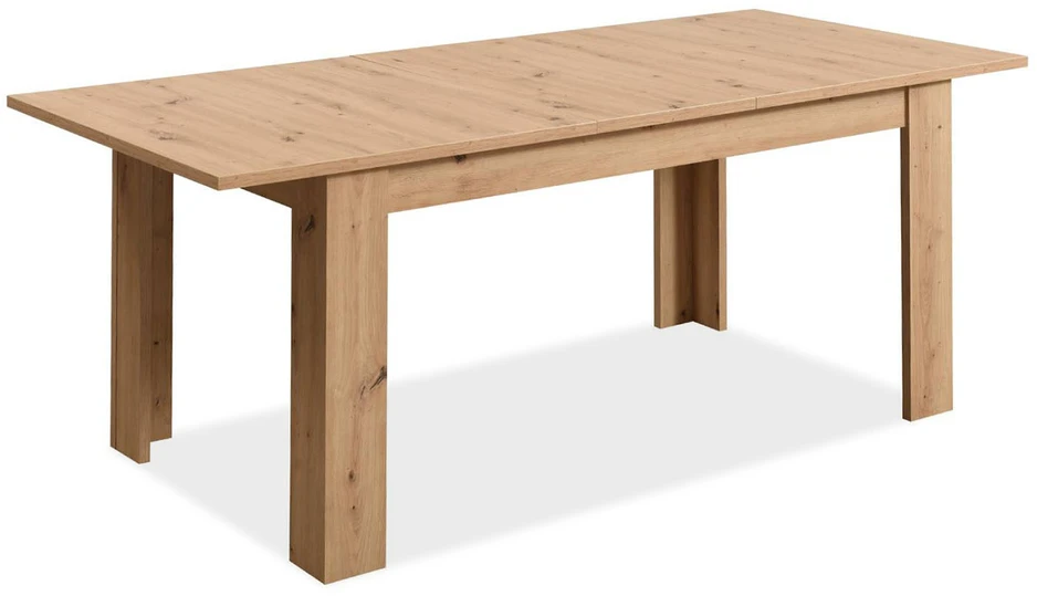 Homestyle4U Valgomojo stalas, 200.5x90.5x76.5 cm, rudas