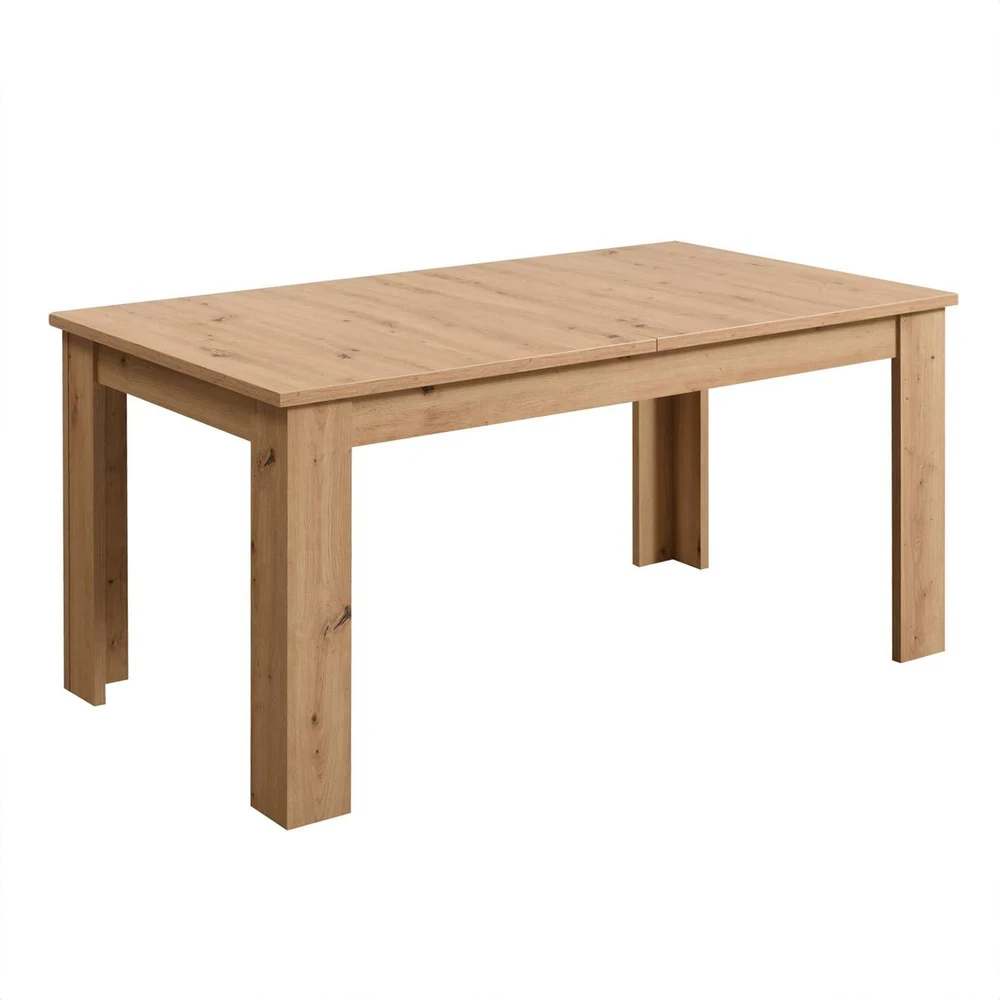 Homestyle4U Valgomojo stalas, 200.5x90.5x76.5 cm, rudas