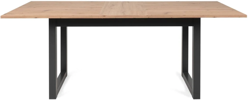 Homestyle4U Valgomojo stalas, 200x90x75 cm, ruda, pilka