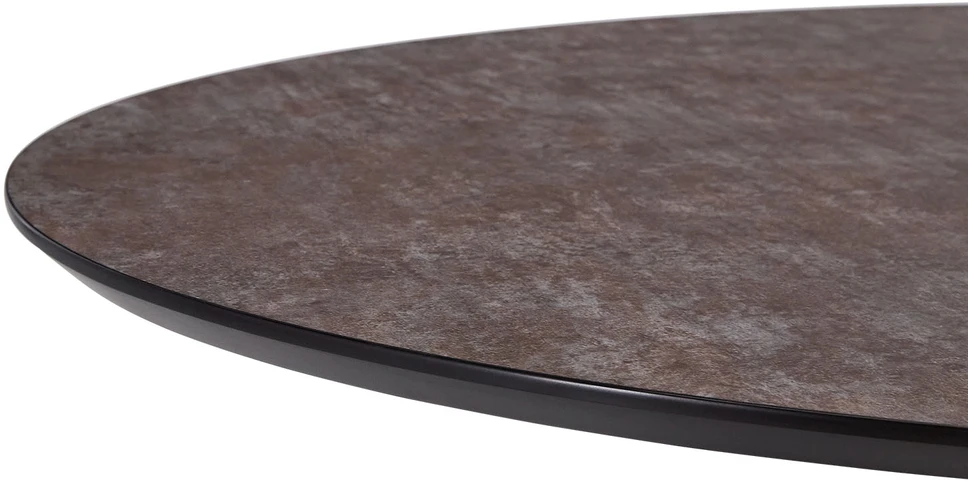 Homestyle4U Valgomojo stalas, 200x95x76 cm, rudas, juodas