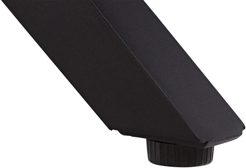 Homestyle4U Valgomojo stalas, 200x95x76 cm, rudas, juodas