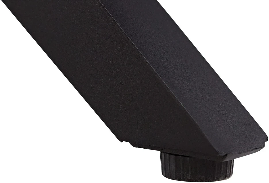 Homestyle4U Valgomojo stalas, 200x95x76 cm, rudas, juodas