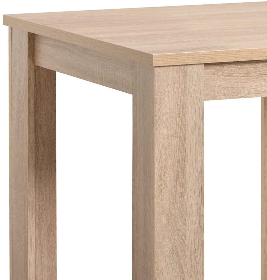 Homestyle4U Valgomojo stalas, 80x80x75 cm, rudas