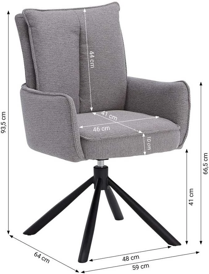 Homestyle4U Valgomojo stalas ir kėdžių komplektas, 200x95x76 cm, ruda, juoda, pilka