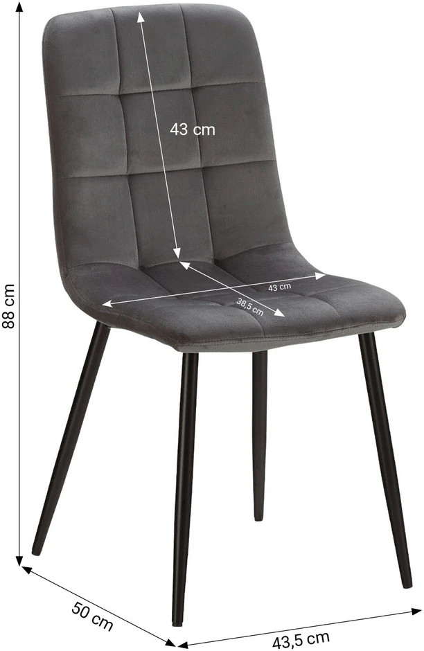 Homestyle4U Valgomojo stalo komplektas, 90x73x60 cm, balta, pilka