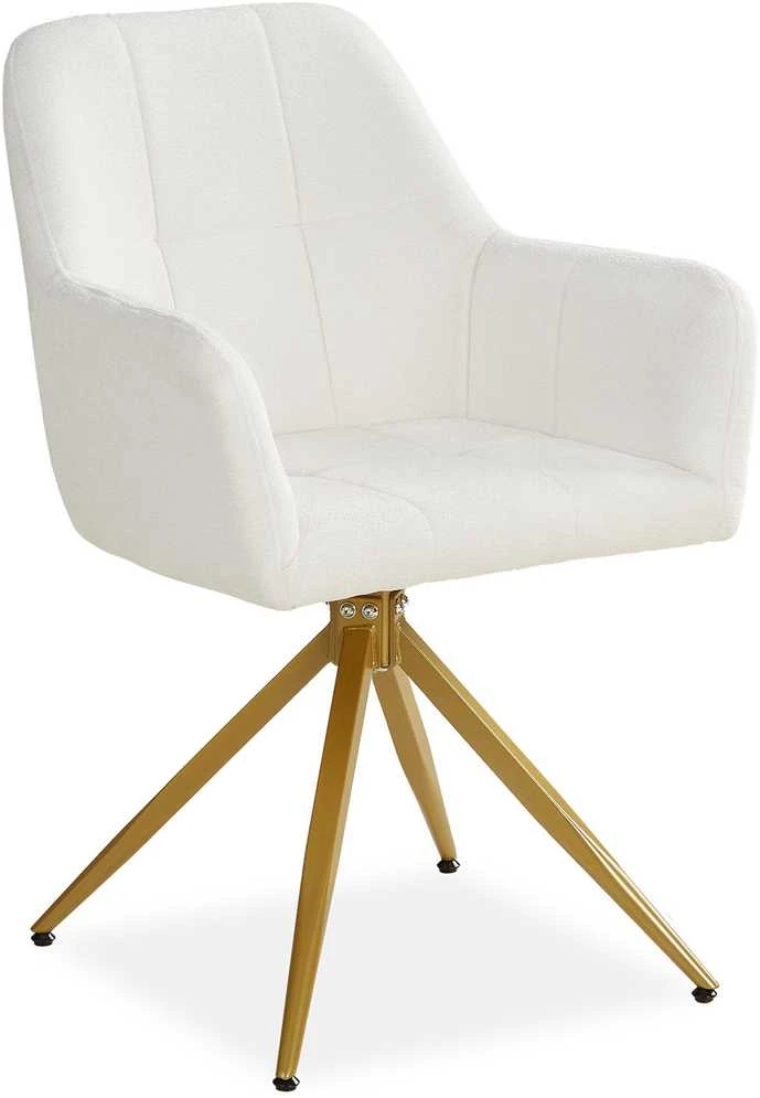 Homestyle4U Valgomojo stalas ir kėdžių komplektas, 200.5x90.5x76.5 cm, smėlio ir ruda