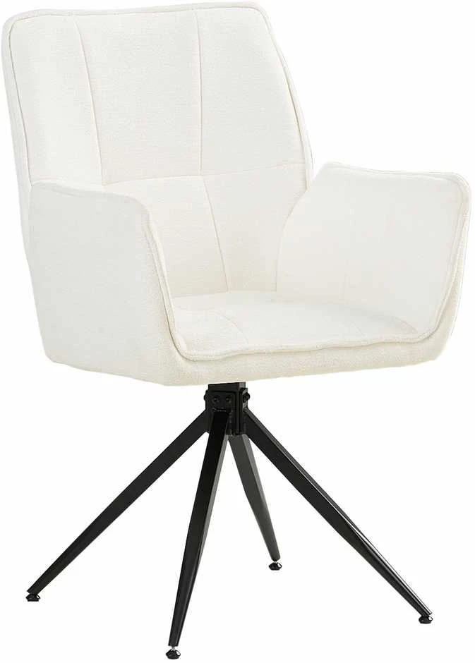 Homestyle4U Valgomojo kėdžių komplektas, 61x92,5x57,5 cm, balta