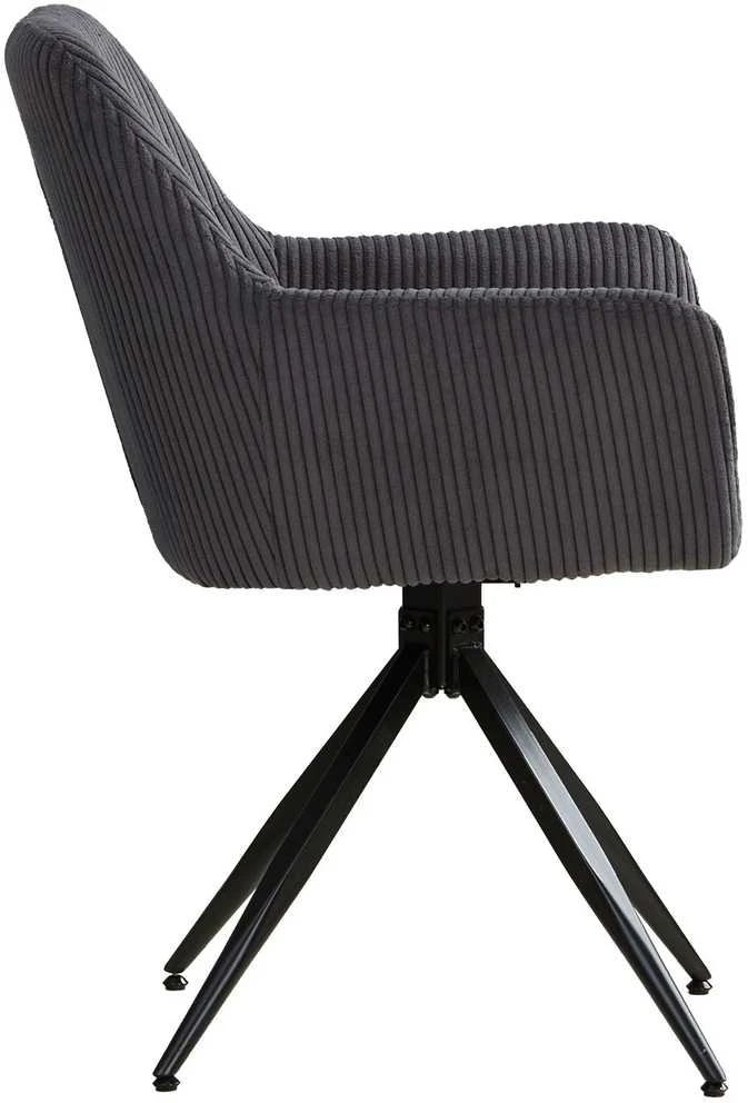 Homestyle4U Valgomojo kėdžių komplektas, 57x85x59 cm, pilka