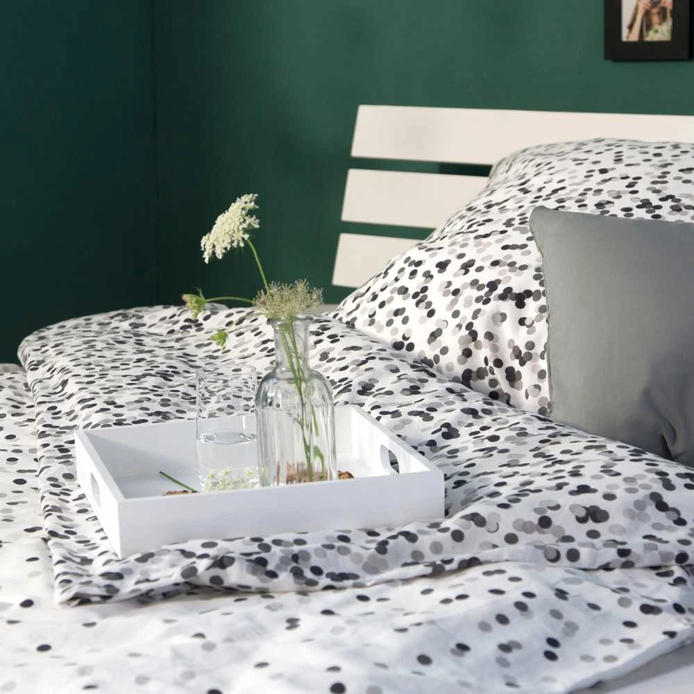 Homestyle4U Viengulė lova, medinis lovos rėmas su groteliniu pagrindu, 94x204x66 cm, balta