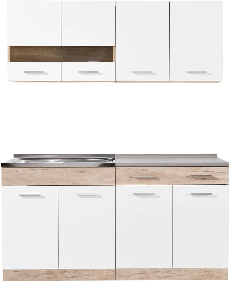 Homestyle4U Virtuvės spintelė, 160x60x206.5 cm, balta