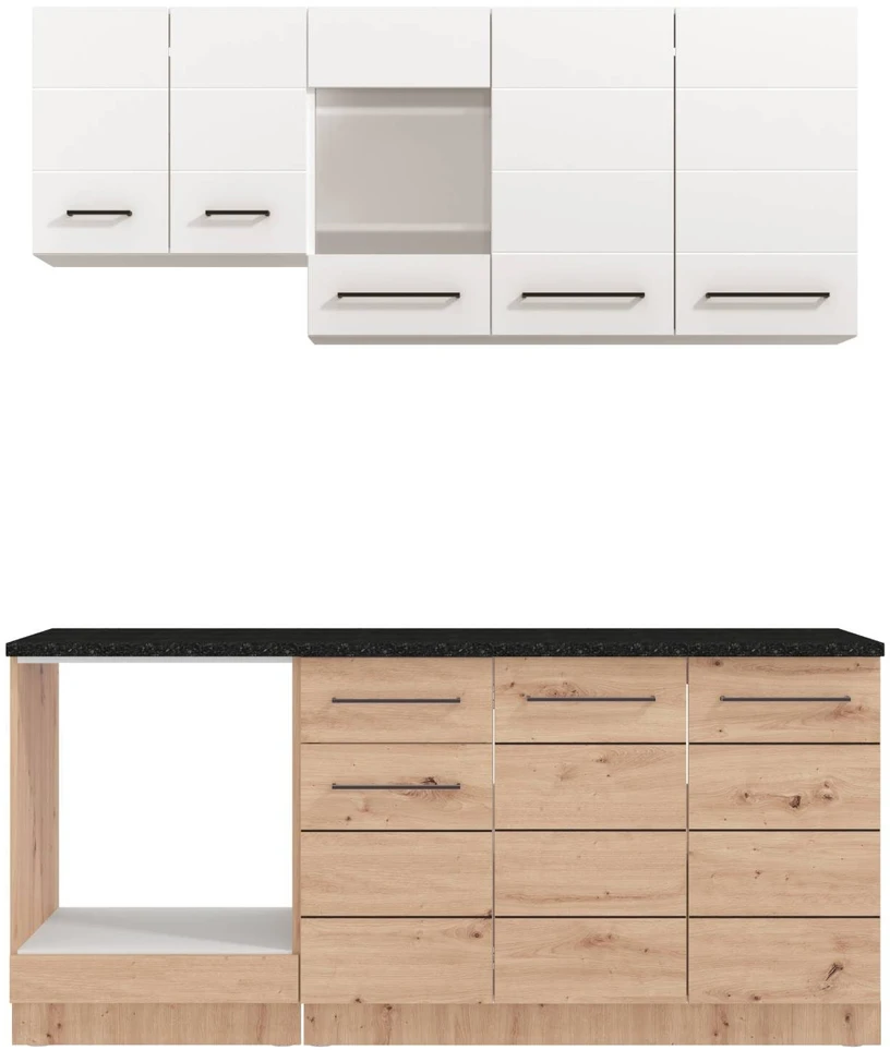 Homestyle4U Virtuvės spintelė, 180x200x60 cm, balta