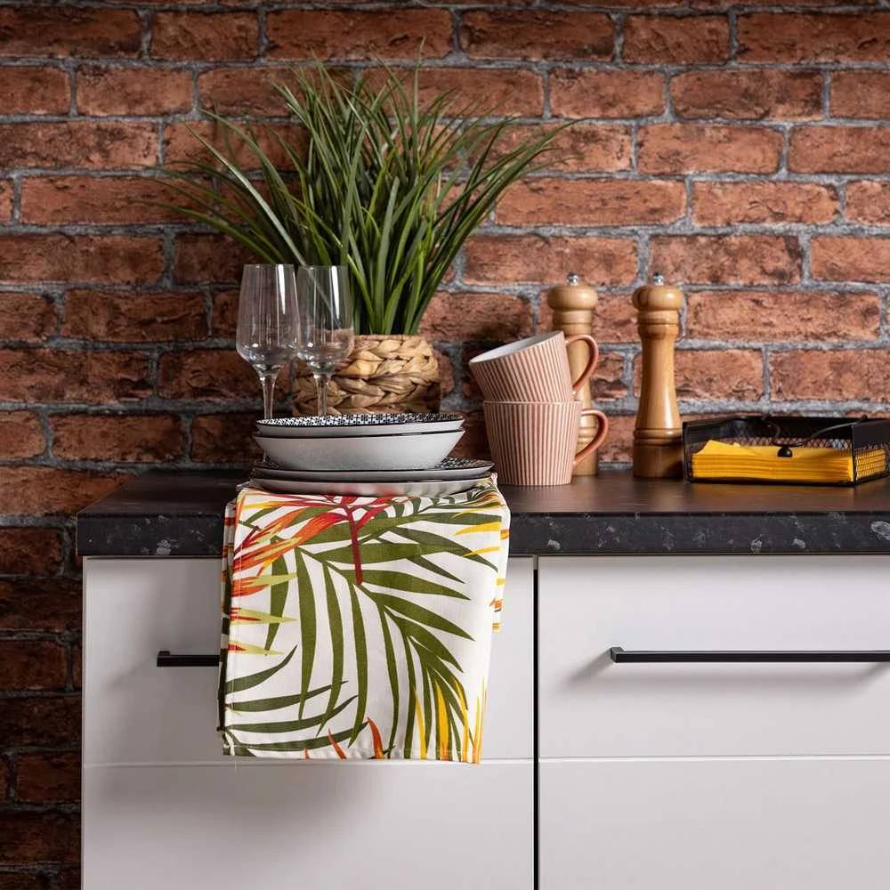 Homestyle4U Virtuvės spintelė, 200x85x60 cm, Balta, Su sandėliavimo vieta