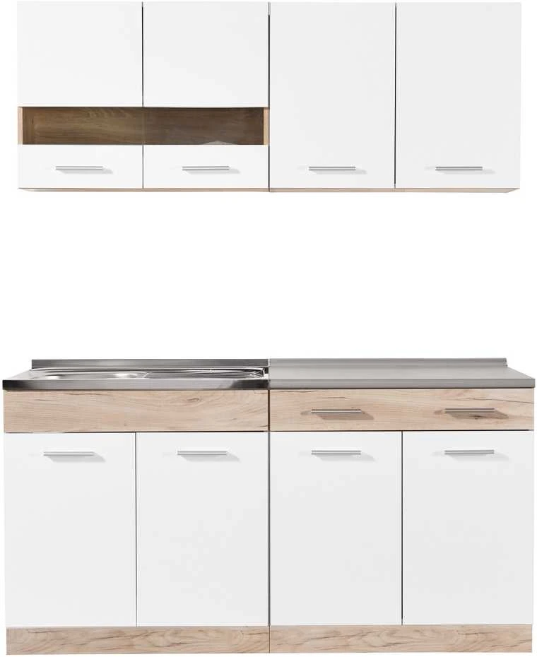 Homestyle4U Virtuvės spintelė, 160x60x206.5 cm, balta