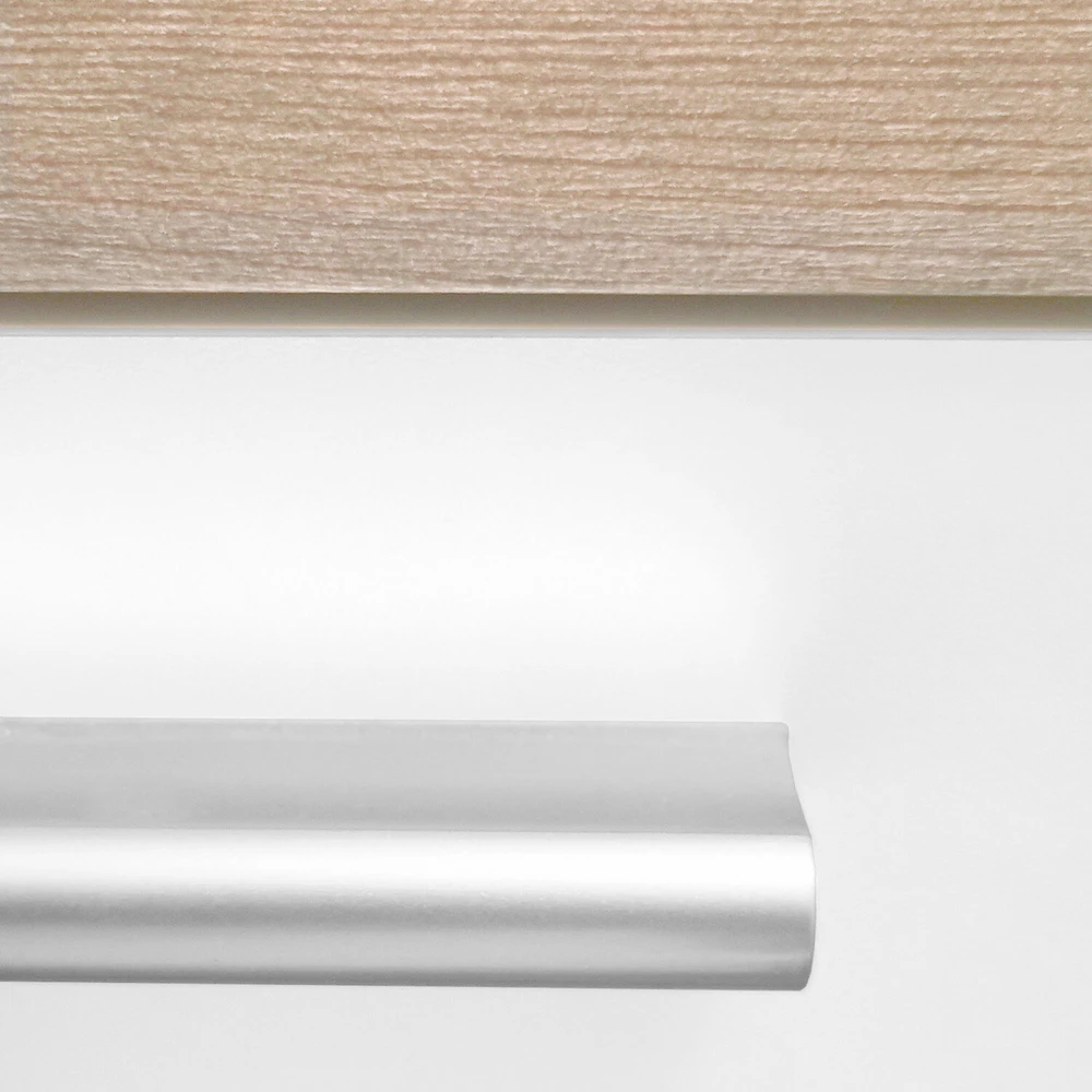 Homestyle4U Virtuvės spintelių komplektas, 200x60x206.5 cm, balta, ruda