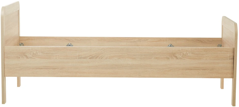 Homestyle4U Vyresnio amžiaus lova, 98.5x206x87 cm, ruda