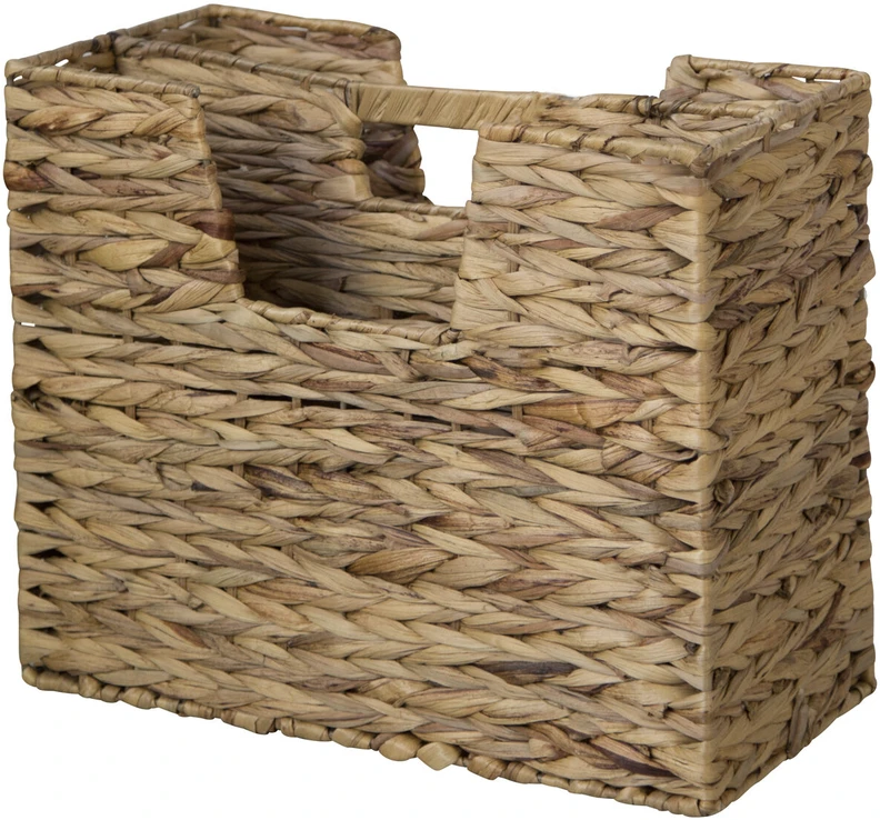 Homestyle4U Žurnalų laikiklis, 40x20x34 cm, rudas