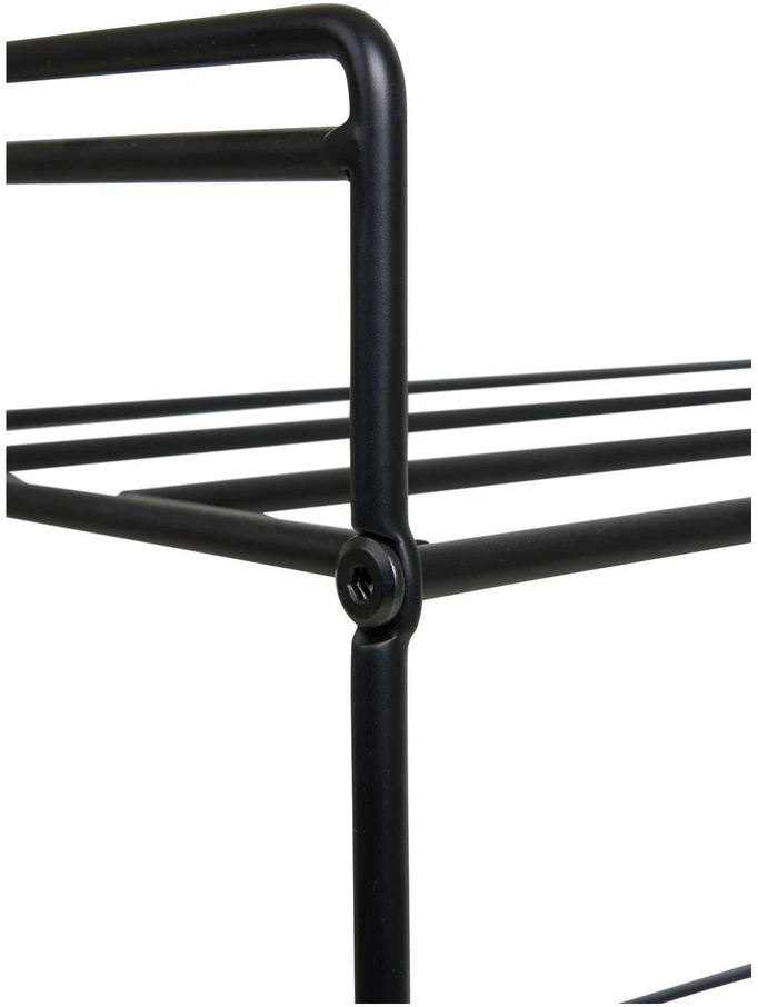 Nežinomas Shoe rack. juodas. 25 cm x 49.5 cm x 60 cm