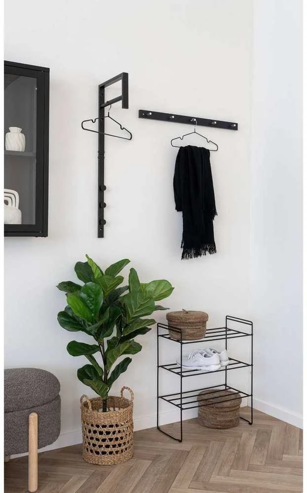 Nežinomas Shoe rack. juodas. 25 cm x 49.5 cm x 60 cm
