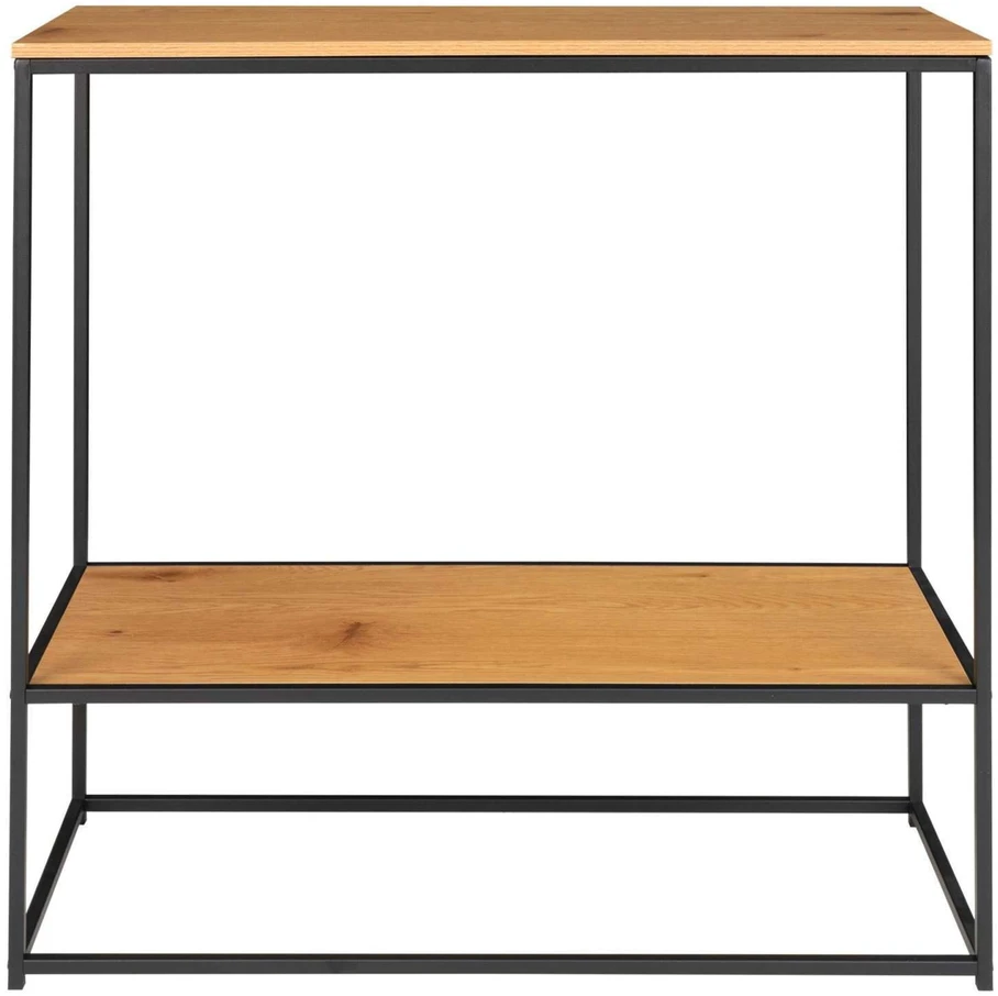 House Konsolinis stalas, Vita, 80x36x80 cm, Juodas ąžuolas