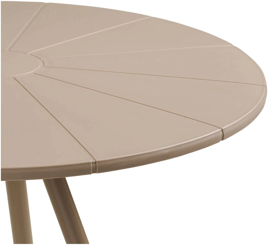 House Nordic Bistro stalas Barletta 70x70x73,5 cm pilkšvai rudas