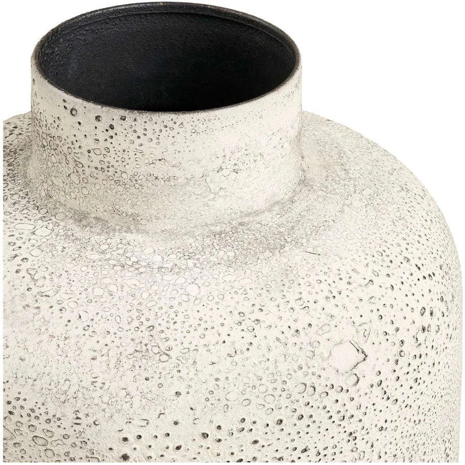 House Nordic Dekoratyvinis vazonas 24x24x78,5 cm smėlio spalvos metalas