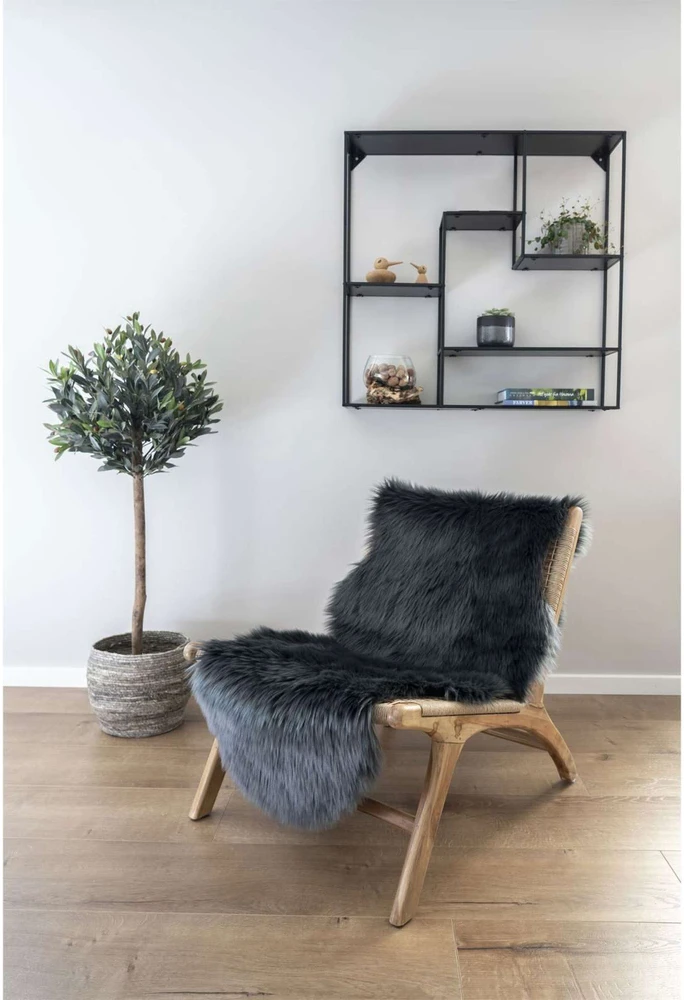 House Nordic Dirbtinė oda, Lambskin, pilka