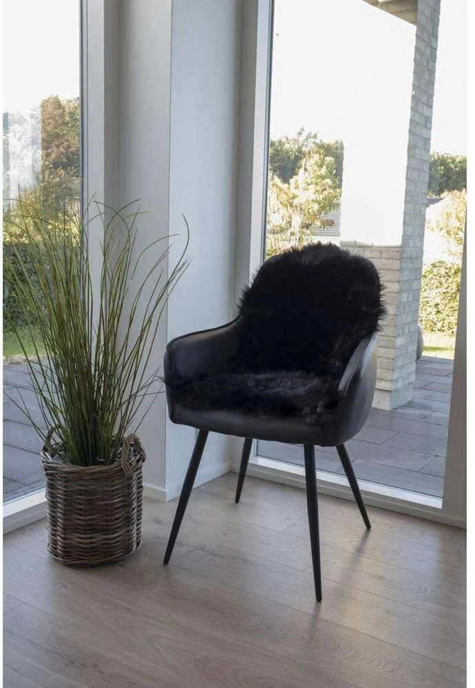 House Nordic Dirbtinė oda, Lambskin, juoda