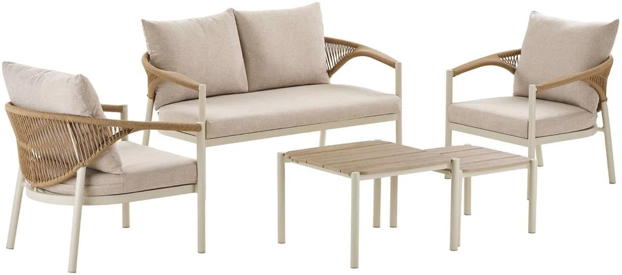 House Nordic Lauko baldų komplektas Abela 143x76x69 cm smėlio