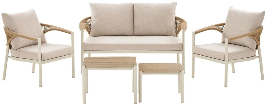House Nordic Lauko baldų komplektas Abela 143x76x69 cm smėlio