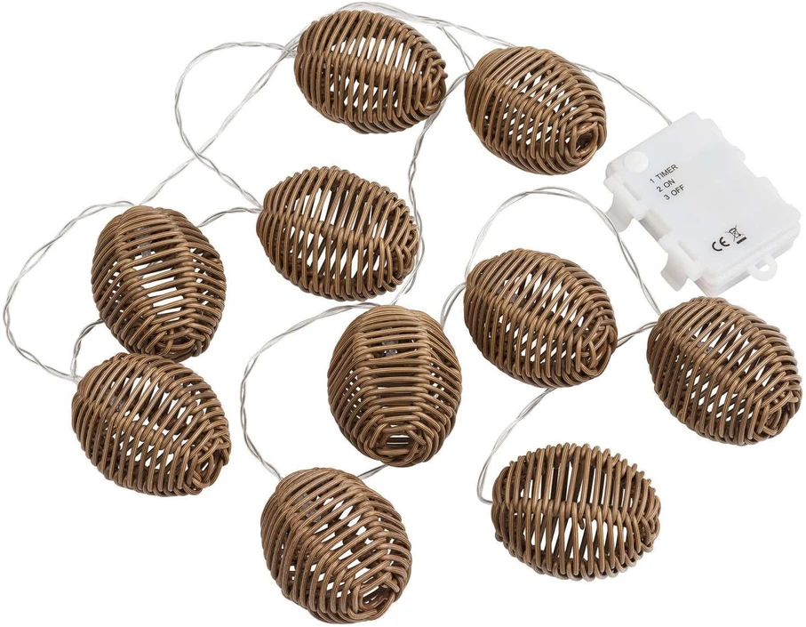 House Nordic LED šviesos girlianda, 180x6x6 cm, natūrali, poliratano