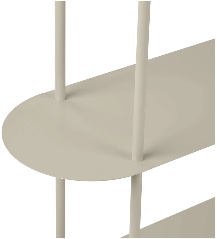 House Nordic Lentynų blokas Rieti 31x118x139 cm smėlio spalvos metalas