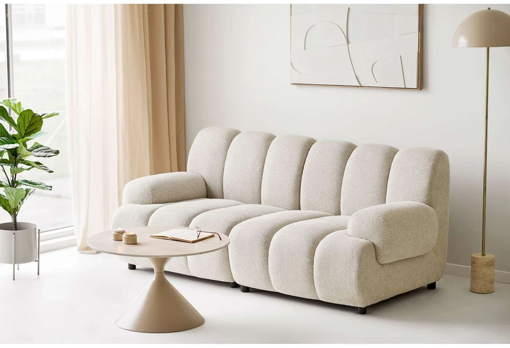 House Nordic Modulinė sofa, Taza, 190x95x77 cm, smėlio
