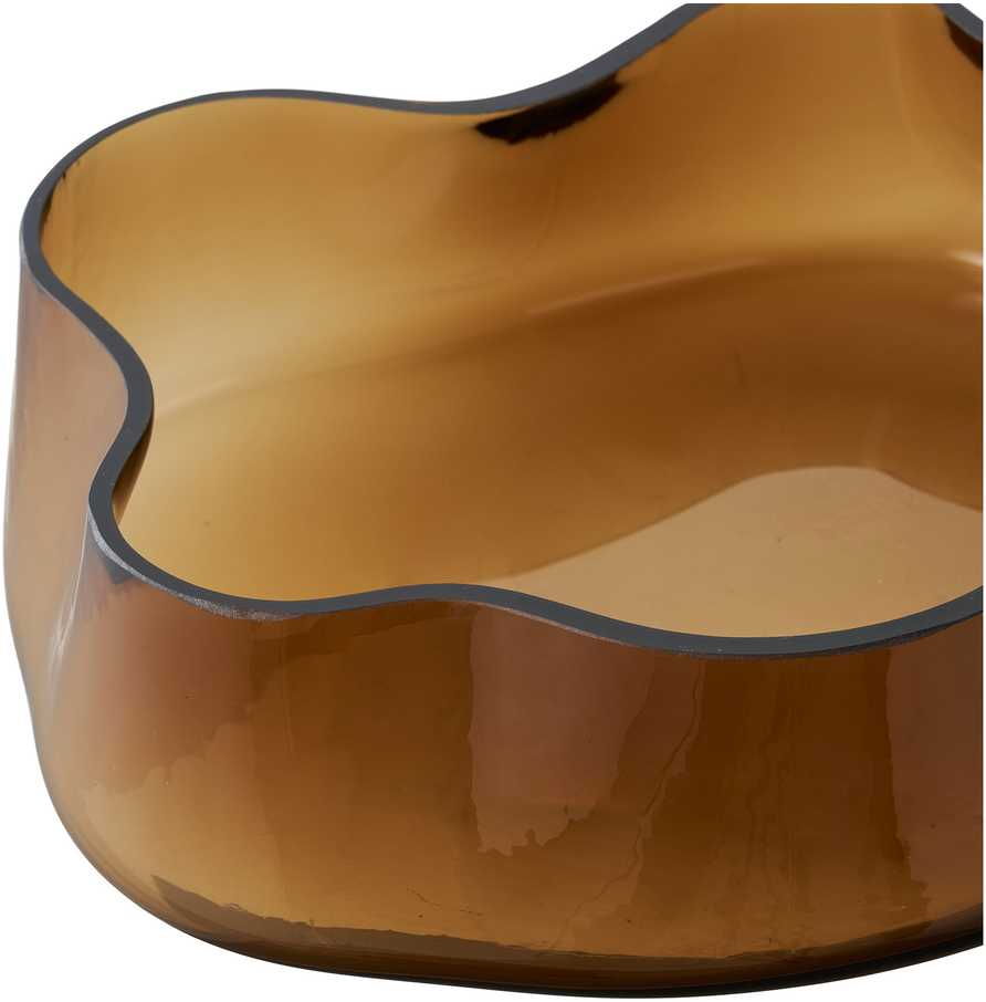 House Nordic Padėklas, 29.5x24x7 cm, rudas, stiklas