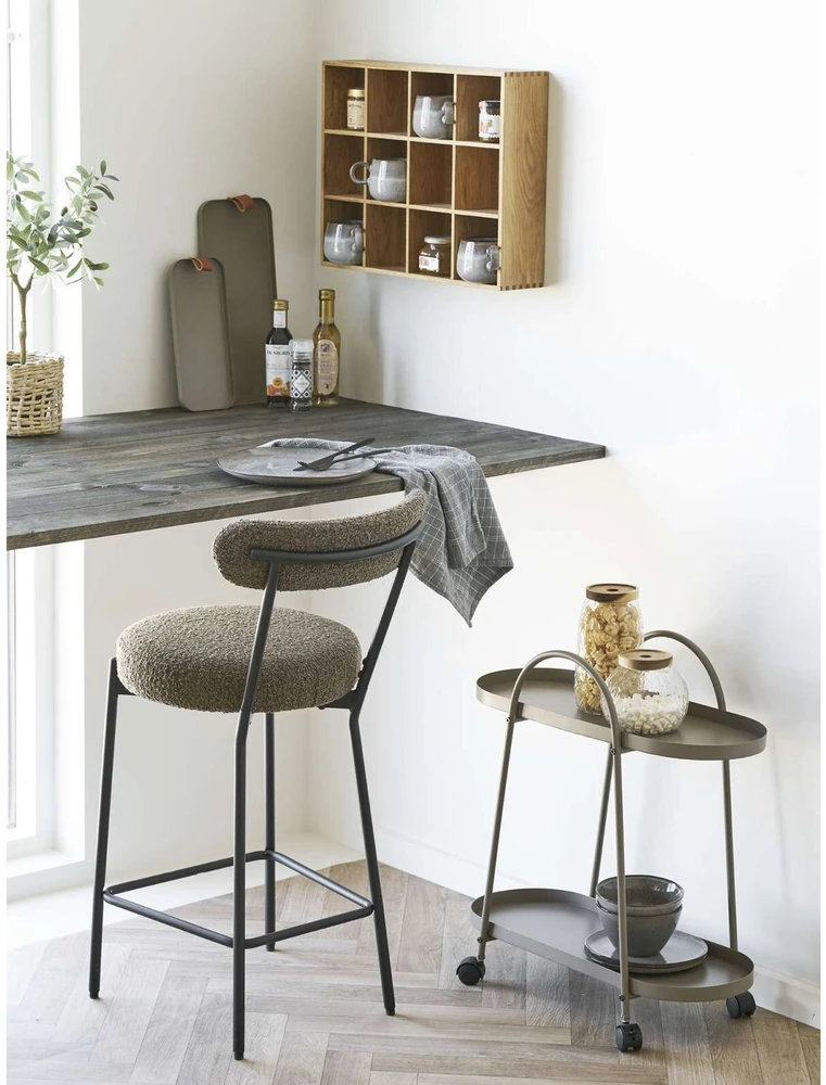 House Nordic Padėklas, Plienas, Ruda, 2 dalių komplektas