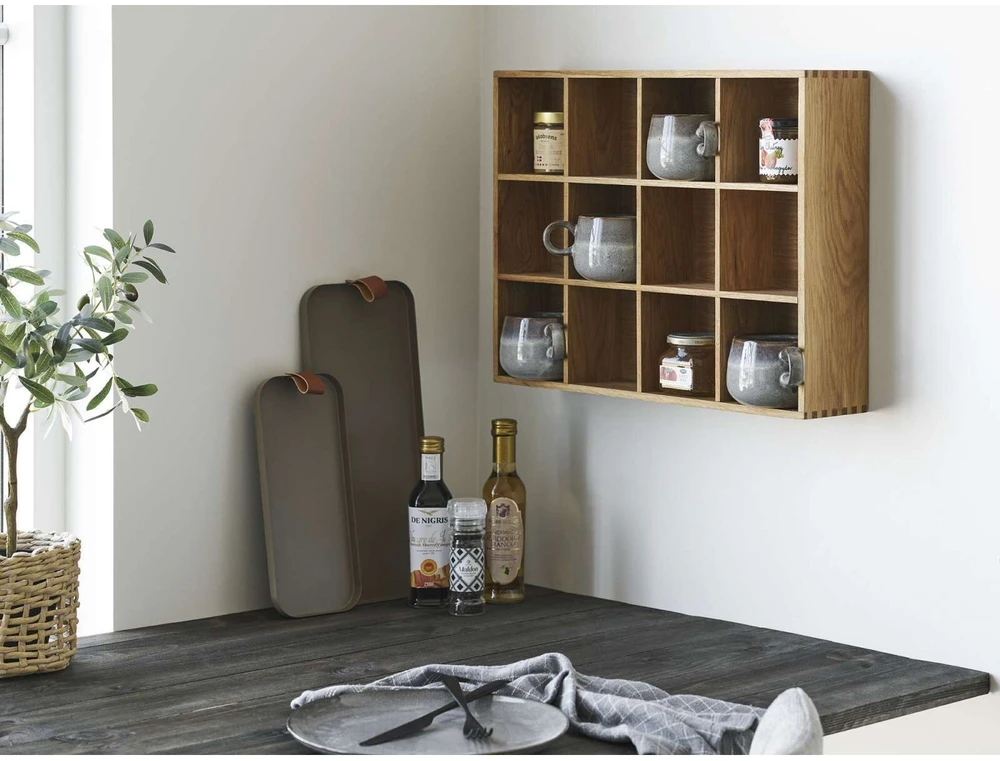 House Nordic Padėklas, Plienas, Ruda, 2 dalių komplektas