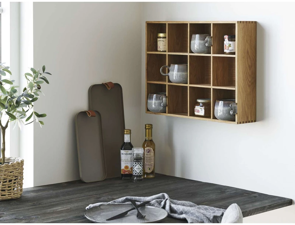 House Nordic Padėklas, Plienas, Ruda, 2 dalių komplektas