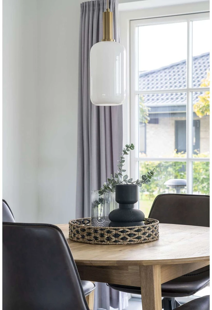 House Nordic Padėkliukas, Nerja Padėkliukas, ø38 cm, Juoda/ Natūrali